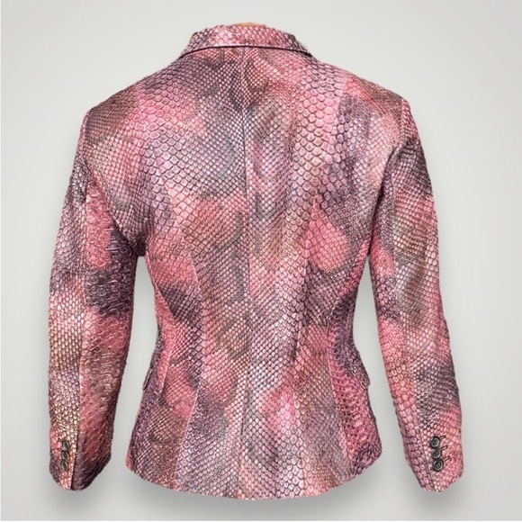 Prada Pink Python Skin Jacket - Size 2 - Picture 5 of 5